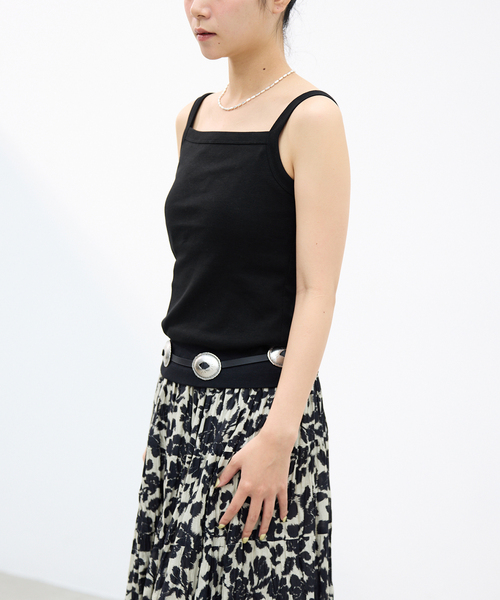 IENA(イエナ)の「FLORE FLORE/フローレフローレ MAYCAMI キャミソール(キャミソール・レディース・チャコールグレー/ブラック/ブルー系その他・FREE)」の9枚目の写真