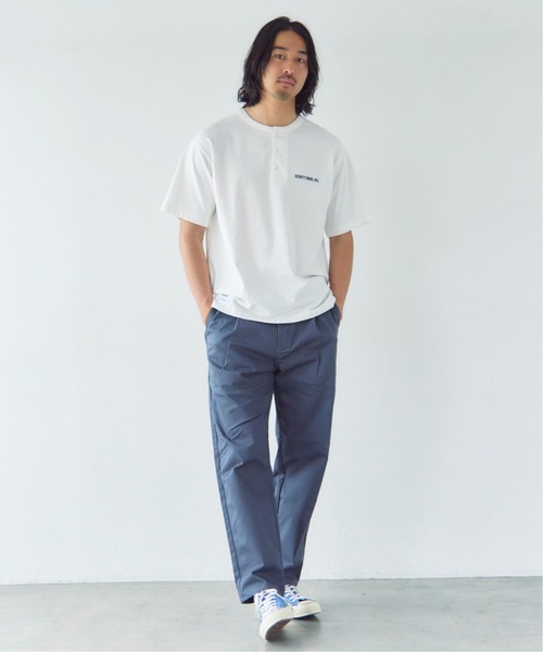 Schott(ショット)の「Schott T.O.F.G. EMB. HENLEY T-SHIRT(Tシャツ/カットソー・メンズ・ホワイト/チャコール・L/XL/M)」の16枚目の写真