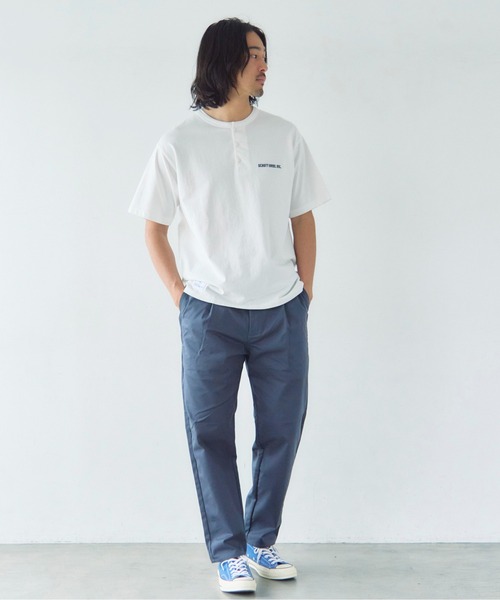 Schott(ショット)の「Schott T.O.F.G. EMB. HENLEY T-SHIRT(Tシャツ/カットソー・メンズ・ホワイト/チャコール・L/XL/M)」の17枚目の写真