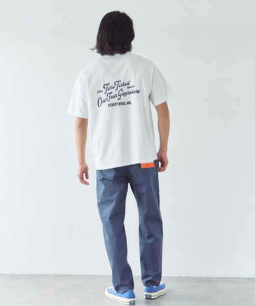 Schott(ショット)の「Schott T.O.F.G. EMB. HENLEY T-SHIRT(Tシャツ/カットソー・メンズ・ホワイト/チャコール・L/XL/M)」の5枚目の写真