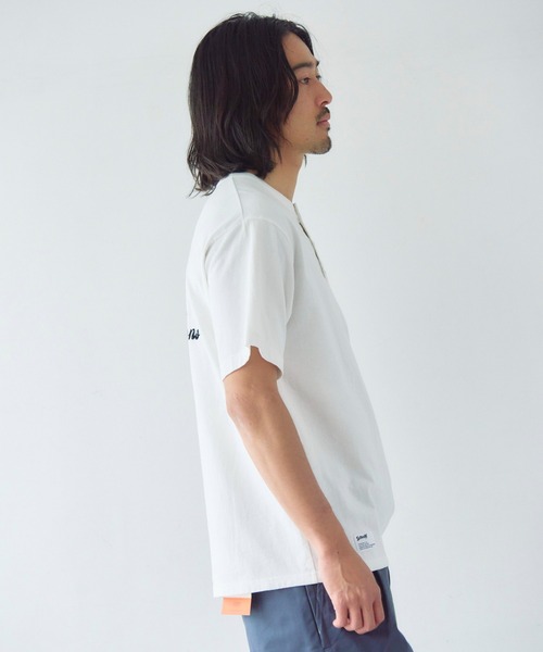 Schott(ショット)の「Schott T.O.F.G. EMB. HENLEY T-SHIRT(Tシャツ/カットソー・メンズ・ホワイト/チャコール・L/XL/M)」の9枚目の写真