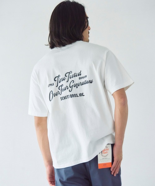 Schott(ショット)の「Schott T.O.F.G. EMB. HENLEY T-SHIRT(Tシャツ/カットソー・メンズ・ホワイト/チャコール・L/XL/M)」の13枚目の写真