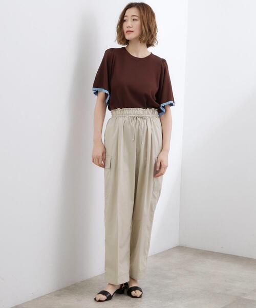 grove（グローブ）の「【洗濯機◎】イージーウエストカーゴパンツ（その他パンツ・レディース・オリーブ/ナチュラル/ブラック・03/05/02/01/04）」の18枚目の写真