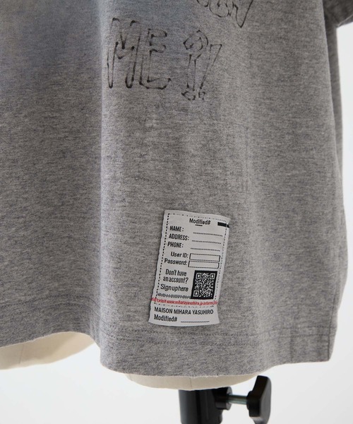 Maison MIHARA YASUHIRO（メゾンミハラヤスヒロ）の「【MIHARA YASUHIRO/ミハラヤスヒロ】CAT PRINTED TEE/キャットプリントT（Tシャツ/カットソー・レディース・ブラック/グレー・38）」の8枚目の写真