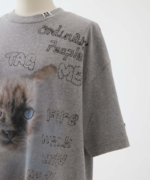 Maison MIHARA YASUHIRO（メゾンミハラヤスヒロ）の「【MIHARA YASUHIRO/ミハラヤスヒロ】CAT PRINTED TEE/キャットプリントT（Tシャツ/カットソー・レディース・ブラック/グレー・38）」の17枚目の写真