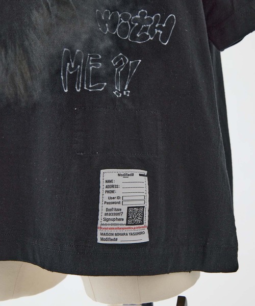 Maison MIHARA YASUHIRO（メゾンミハラヤスヒロ）の「【MIHARA YASUHIRO/ミハラヤスヒロ】CAT PRINTED TEE/キャットプリントT（Tシャツ/カットソー・レディース・ブラック/グレー・38）」の5枚目の写真