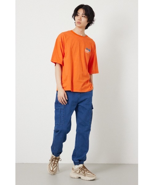 RODEO CROWNS WIDE BOWL（ロデオクラウンズワイドボウル）の「チルイージーデニムカーゴJOGパンツ（デニムパンツ・メンズ・ブラック/ライトブルー/ブルー・MEDIUM/LARGE）」の12枚目の写真