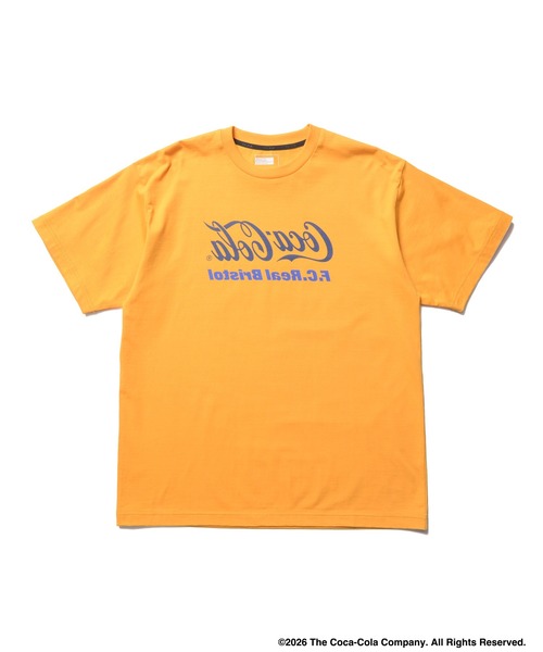 F.C.Real Bristol(エフシーレアルブリストル)の「Coca-Cola MIRROR LOGO TEE(Tシャツ/カットソー・メンズ・ホワイト/ネイビー/ブラック/オレンジ・LARGE/XX-LARGE/X-LARGE/MEDIUM/SMALL)」の1枚目の写真