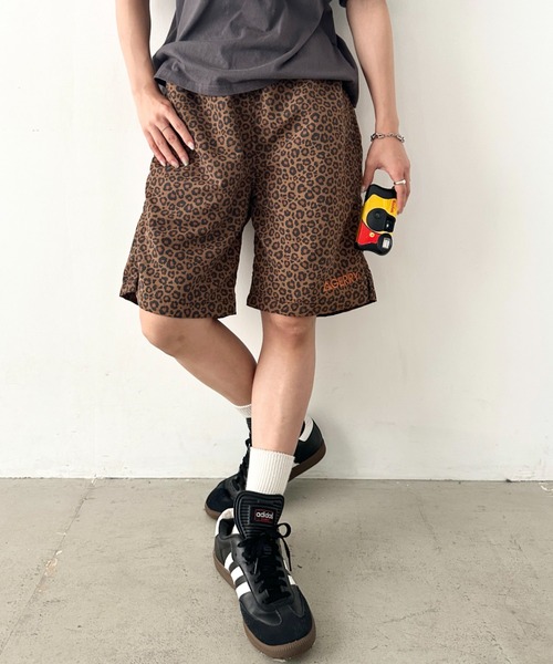 GERRY(ジェリー)の「GERRY(ジェリー)/軽量 水陸両用 接触冷感 紫外線カット ハーフパンツ/ナイロンインナーメッシュ付きショートパンツ(その他パンツ・レディース・レオパード/ブラック/ネイビー/ベージュ・S/M/L)」の2枚目の写真