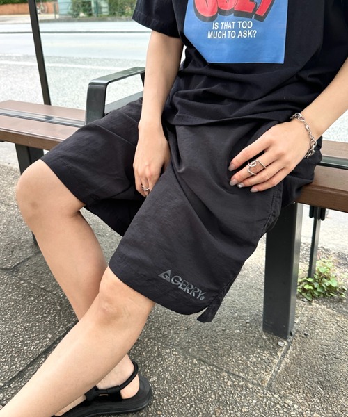 GERRY(ジェリー)の「GERRY(ジェリー)/軽量 水陸両用 接触冷感 紫外線カット ハーフパンツ/ナイロンインナーメッシュ付きショートパンツ(その他パンツ・レディース・レオパード/ブラック/ネイビー/ベージュ・S/M/L)」の1枚目の写真