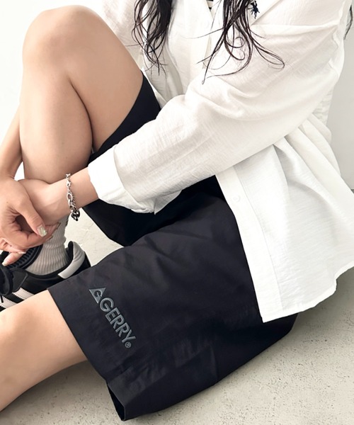 GERRY(ジェリー)の「GERRY(ジェリー)/軽量 水陸両用 接触冷感 紫外線カット ハーフパンツ/ナイロンインナーメッシュ付きショートパンツ(その他パンツ・レディース・レオパード/ブラック/ネイビー/ベージュ・S/M/L)」の5枚目の写真