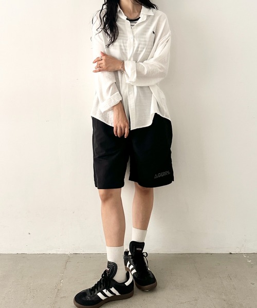 GERRY(ジェリー)の「GERRY(ジェリー)/軽量 水陸両用 接触冷感 紫外線カット ハーフパンツ/ナイロンインナーメッシュ付きショートパンツ(その他パンツ・レディース・レオパード/ブラック/ネイビー/ベージュ・S/M/L)」の20枚目の写真