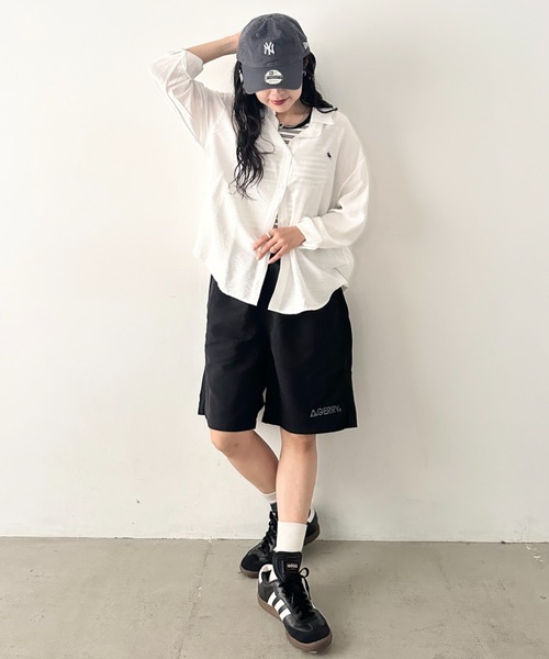 GERRY(ジェリー)の「GERRY(ジェリー)/軽量 水陸両用 接触冷感 紫外線カット ハーフパンツ/ナイロンインナーメッシュ付きショートパンツ(その他パンツ・レディース・レオパード/ブラック/ネイビー/ベージュ・S/M/L)」の22枚目の写真