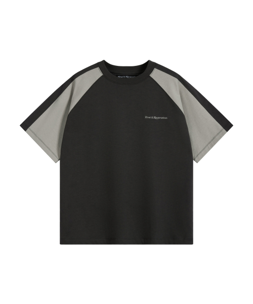 Rest&Recreation(レストアンドレクリエーション)の「COLORATION RAGLAN T-SHIRT - CHARCOAL(Tシャツ/カットソー・メンズ・その他・ONE)」の1枚目の写真