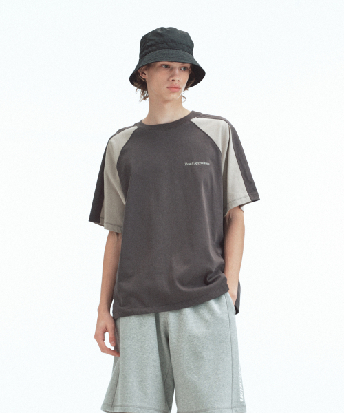 Rest&Recreation(レストアンドレクリエーション)の「COLORATION RAGLAN T-SHIRT - CHARCOAL(Tシャツ/カットソー・メンズ・その他・ONE)」の6枚目の写真