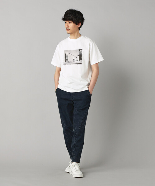COMME CA MEN(コムサメン)の「【 遮熱・抗菌・防臭】プリントTシャツ(Tシャツ/カットソー・メンズ・ブラック/チャコールグレー/ベージュ/ホワイト・M/L)」の5枚目の写真