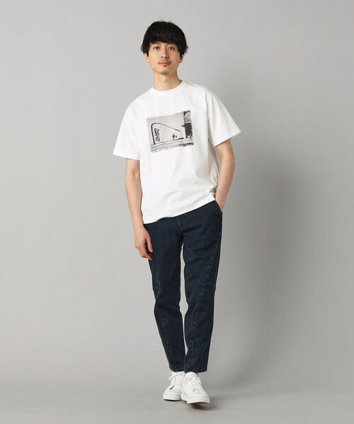 COMME CA MEN(コムサメン)の「【 遮熱・抗菌・防臭】プリントTシャツ(Tシャツ/カットソー・メンズ・ブラック/チャコールグレー/ベージュ/ホワイト・M/L)」の6枚目の写真