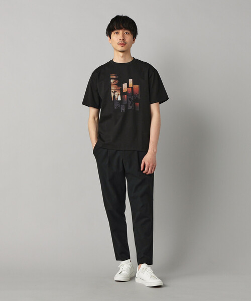 COMME CA MEN(コムサメン)の「【 遮熱・抗菌・防臭】プリントTシャツ(Tシャツ/カットソー・メンズ・ブラック/チャコールグレー/ベージュ/ホワイト・M/L)」の8枚目の写真