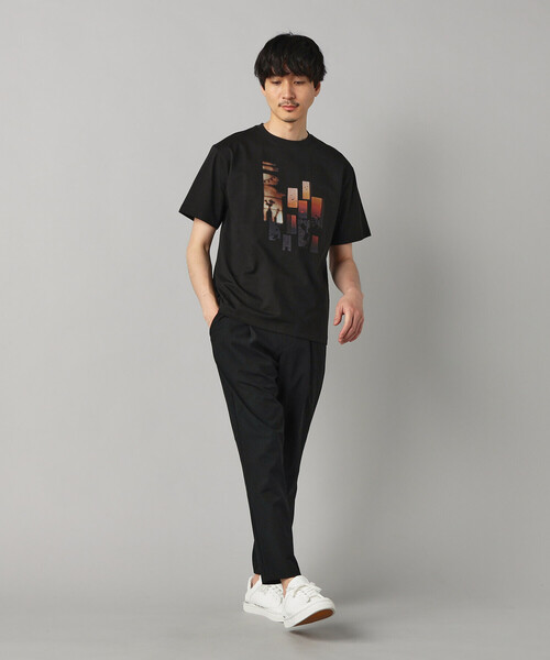 COMME CA MEN(コムサメン)の「【 遮熱・抗菌・防臭】プリントTシャツ(Tシャツ/カットソー・メンズ・ブラック/チャコールグレー/ベージュ/ホワイト・M/L)」の9枚目の写真
