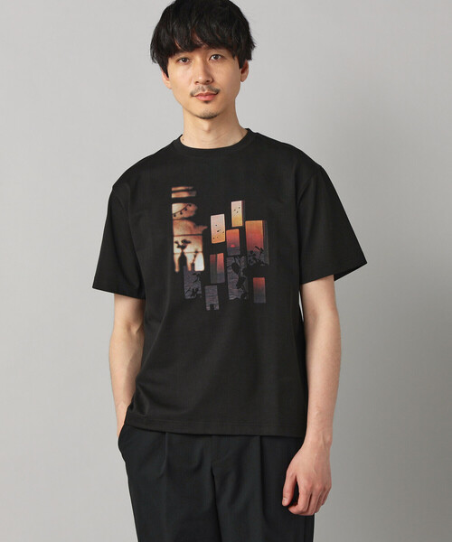 COMME CA MEN(コムサメン)の「【 遮熱・抗菌・防臭】プリントTシャツ(Tシャツ/カットソー・メンズ・ブラック/チャコールグレー/ベージュ/ホワイト・M/L)」の10枚目の写真