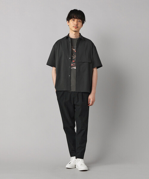 COMME CA MEN(コムサメン)の「【 遮熱・抗菌・防臭】プリントTシャツ(Tシャツ/カットソー・メンズ・ブラック/チャコールグレー/ベージュ/ホワイト・M/L)」の12枚目の写真