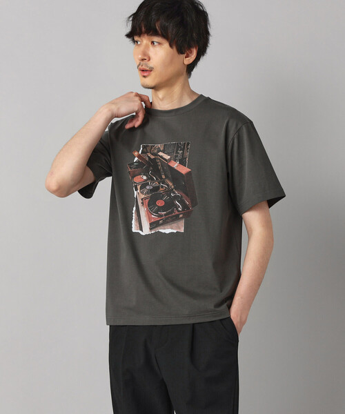 COMME CA MEN(コムサメン)の「【 遮熱・抗菌・防臭】プリントTシャツ(Tシャツ/カットソー・メンズ・ブラック/チャコールグレー/ベージュ/ホワイト・M/L)」の13枚目の写真