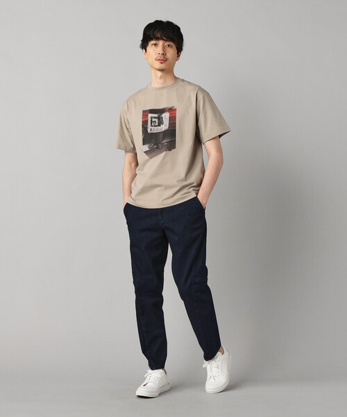 COMME CA MEN(コムサメン)の「【 遮熱・抗菌・防臭】プリントTシャツ(Tシャツ/カットソー・メンズ・ブラック/チャコールグレー/ベージュ/ホワイト・M/L)」の14枚目の写真