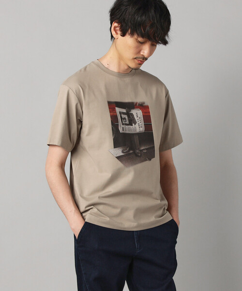 COMME CA MEN(コムサメン)の「【 遮熱・抗菌・防臭】プリントTシャツ(Tシャツ/カットソー・メンズ・ブラック/チャコールグレー/ベージュ/ホワイト・M/L)」の15枚目の写真