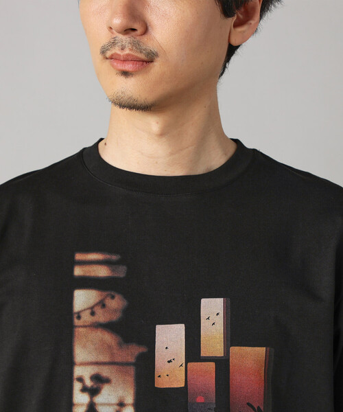COMME CA MEN(コムサメン)の「【 遮熱・抗菌・防臭】プリントTシャツ(Tシャツ/カットソー・メンズ・ブラック/チャコールグレー/ベージュ/ホワイト・M/L)」の19枚目の写真