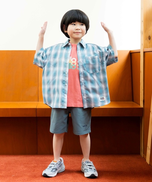 and D. petit main(アンドディープティマイン)の「アソート半袖ワイドシャツ(シャツ/ブラウス・キッズ・グリーン/ベージュ/ネイビー・110cm/100cm/120cm/130cm/140cm)」の21枚目の写真