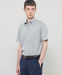 【FLEX JERSEY】ハイツイストジャージー半袖ワンピースカラーシャツ