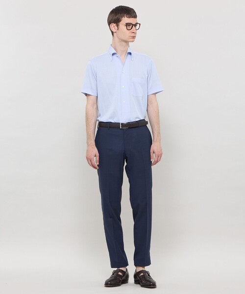 MACKINTOSH LONDON(マッキントッシュ ロンドン)の「【FLEX JERSEY】ハイツイストジャージー半袖ワンピースカラーシャツ(シャツ/ブラウス・メンズ・グレー系その他/ネイビー/パープル系その他2/グリーン系その他3・XL/L/M)」の7枚目の写真