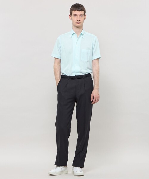 MACKINTOSH LONDON(マッキントッシュ ロンドン)の「【FLEX JERSEY】ハイツイストジャージー半袖ワンピースカラーシャツ(シャツ/ブラウス・メンズ・グレー系その他/ネイビー/パープル系その他2/グリーン系その他3・XL/L/M)」の8枚目の写真