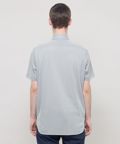 MACKINTOSH LONDON(マッキントッシュ ロンドン)の「【FLEX JERSEY】ハイツイストジャージー半袖ワンピースカラーシャツ(シャツ/ブラウス・メンズ・グレー系その他/ネイビー/パープル系その他2/グリーン系その他3・XL/L/M)」の11枚目の写真