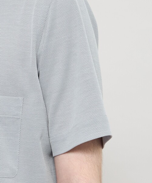 MACKINTOSH LONDON(マッキントッシュ ロンドン)の「【FLEX JERSEY】ハイツイストジャージー半袖ワンピースカラーシャツ(シャツ/ブラウス・メンズ・グレー系その他/ネイビー/パープル系その他2/グリーン系その他3・XL/L/M)」の13枚目の写真