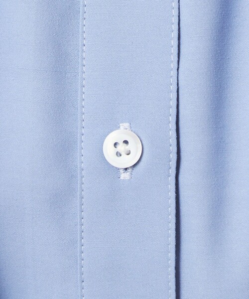 green label relaxing(グリーンレーベルリラクシング)の「【WEB限定】<at ease>ノーカラー ギャザー ブラウス UVカット 通気性(シャツ/ブラウス・レディース・ダークグレー/ホワイト/コバルトブルー・FREE)」の9枚目の写真