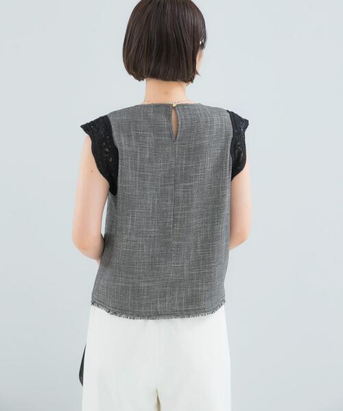 URBAN RESEARCH ROSSO WOMEN(アーバンリサーチ ロッソ)の「ドライタッチカラミレースブラウス(シャツ/ブラウス・レディース・ブラック/ブラック系その他・FREE)」の5枚目の写真