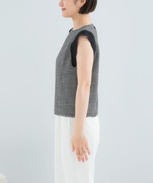 URBAN RESEARCH ROSSO WOMEN(アーバンリサーチ ロッソ)の「ドライタッチカラミレースブラウス(シャツ/ブラウス・レディース・ブラック/ブラック系その他・FREE)」の8枚目の写真