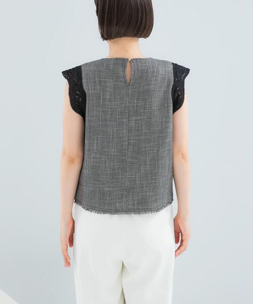 URBAN RESEARCH ROSSO WOMEN(アーバンリサーチ ロッソ)の「ドライタッチカラミレースブラウス(シャツ/ブラウス・レディース・ブラック/ブラック系その他・FREE)」の9枚目の写真