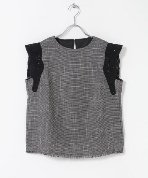 URBAN RESEARCH ROSSO WOMEN(アーバンリサーチ ロッソ)の「ドライタッチカラミレースブラウス(シャツ/ブラウス・レディース・ブラック/ブラック系その他・FREE)」の12枚目の写真