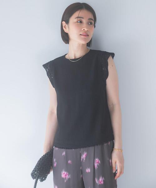 URBAN RESEARCH ROSSO WOMEN(アーバンリサーチ ロッソ)の「ドライタッチカラミレースブラウス(シャツ/ブラウス・レディース・ブラック/ブラック系その他・FREE)」の14枚目の写真