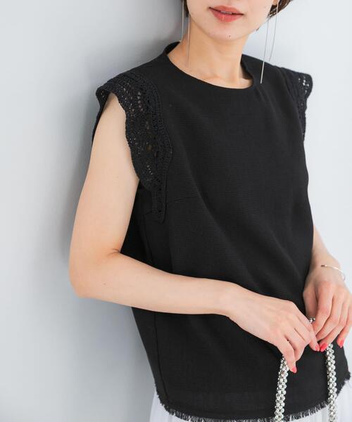 URBAN RESEARCH ROSSO WOMEN(アーバンリサーチ ロッソ)の「ドライタッチカラミレースブラウス(シャツ/ブラウス・レディース・ブラック/ブラック系その他・FREE)」の16枚目の写真