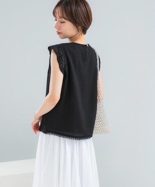 URBAN RESEARCH ROSSO WOMEN(アーバンリサーチ ロッソ)の「ドライタッチカラミレースブラウス(シャツ/ブラウス・レディース・ブラック/ブラック系その他・FREE)」の18枚目の写真
