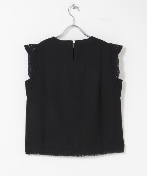 URBAN RESEARCH ROSSO WOMEN（アーバンリサーチ　ロッソ）の「ドライタッチカラミレースブラウス（シャツ/ブラウス・レディース・ブラック/ブラック系その他・FREE）」の7枚目の写真