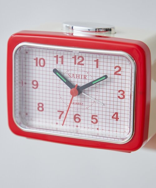 SAHIR(サヒール)の「【SAHIR サヒール】Retro grid squareclock レトログリッドスクエアクロック 時計(置時計・レディース・レッド・0)」の11枚目の写真