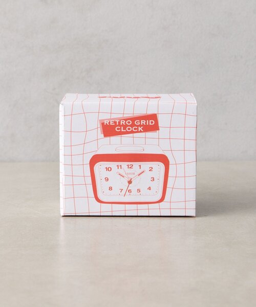SAHIR(サヒール)の「【SAHIR サヒール】Retro grid squareclock レトログリッドスクエアクロック 時計(置時計・レディース・レッド・0)」の17枚目の写真