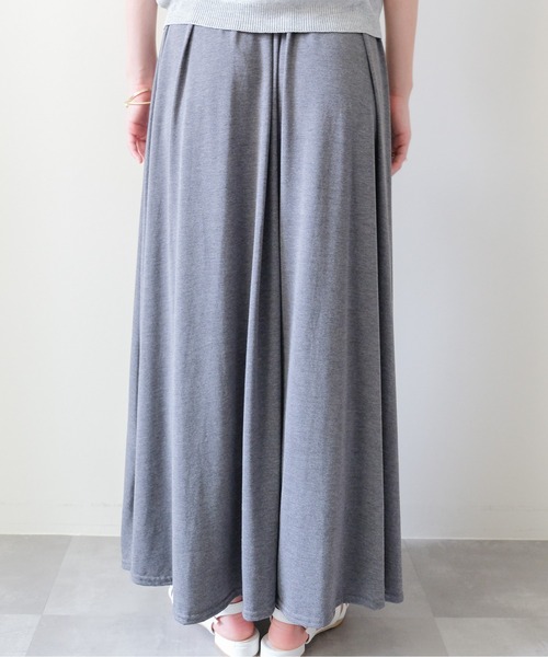 DOLLUPOOPS（ドールアップウップス）の「Drape Flare Long Skirt(ドレープフレアロングスカート)（スカート・レディース・ブラック/チャコール/グレー・FREE）」の15枚目の写真