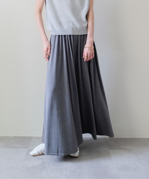 DOLLUPOOPS（ドールアップウップス）の「Drape Flare Long Skirt(ドレープフレアロングスカート)（スカート・レディース・ブラック/チャコール/グレー・FREE）」の17枚目の写真