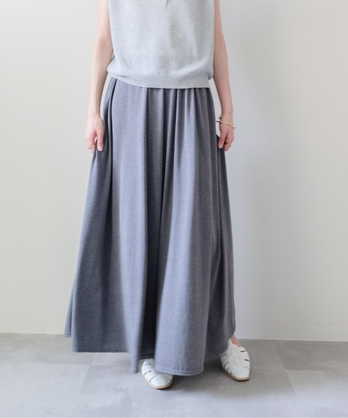 DOLLUPOOPS（ドールアップウップス）の「Drape Flare Long Skirt(ドレープフレアロングスカート)（スカート・レディース・ブラック/チャコール/グレー・FREE）」の21枚目の写真