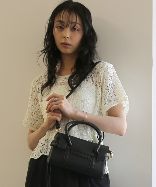 No one knows(ノーワンノーズ)の「ZOZO限定 フラップデザイン2wayバッグ(ハンドバッグ・レディース・ブラウン/ブラック・FREE)」の9枚目の写真